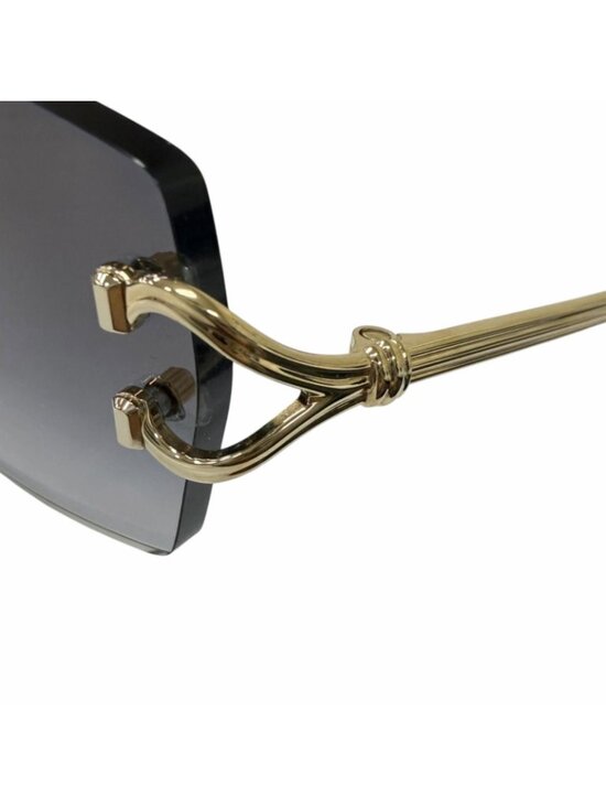 Cartier 001 L 140 Decor C de Cartier Square Rimless Sunglasses Eyewear main image 9
